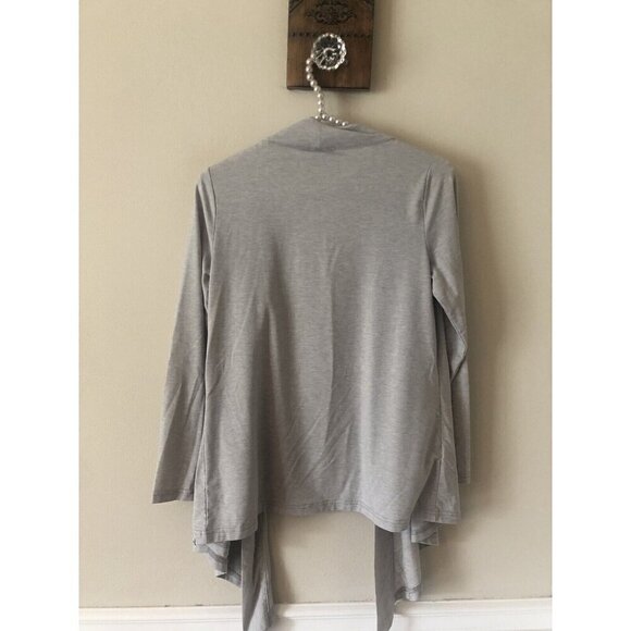Eddie Bauer Womens Petite S Gray Lightweight Cardigan Sweater - Picture 3 of 4